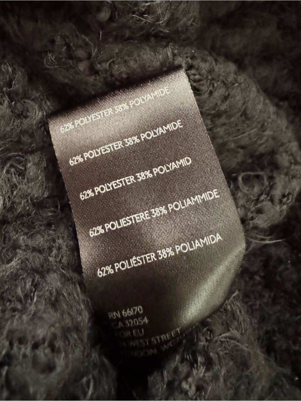 Urban Outfitters Black Fuzzy Cropped Cardigan Sweater M - Picture 6 of 7